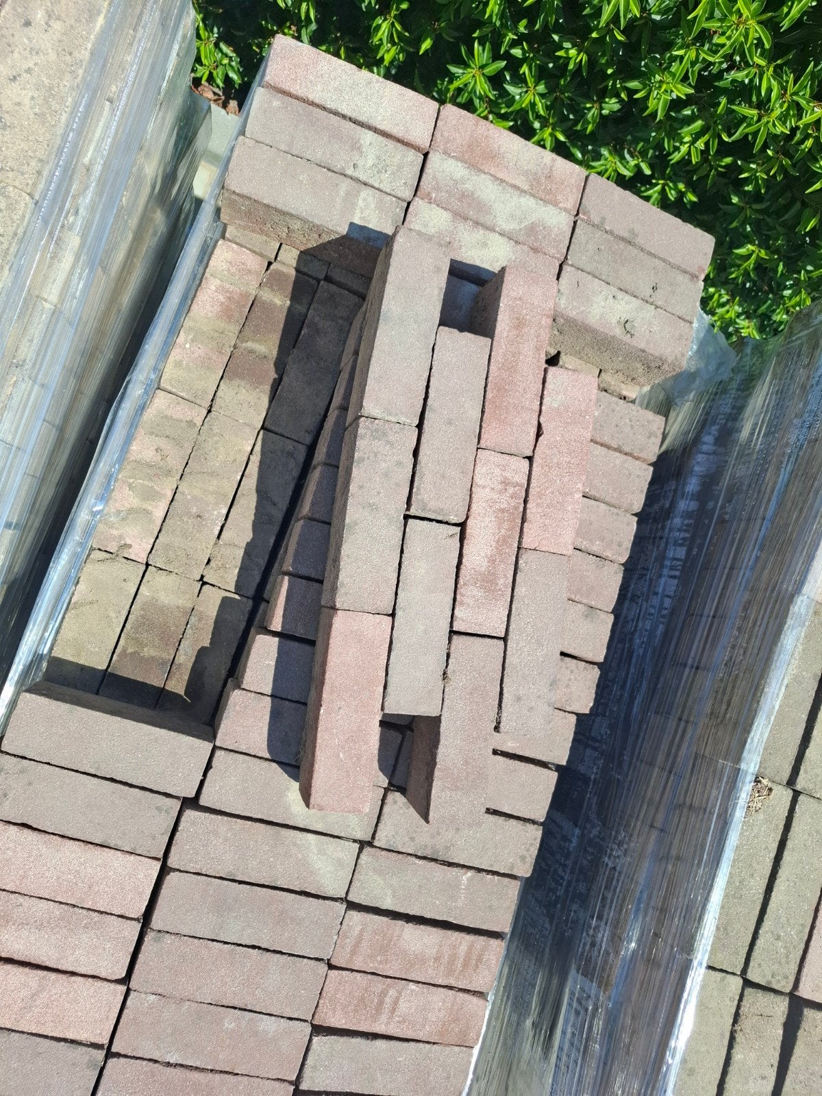 25m² Gebakken 7-duimers/dikformaten, Tuin en Terras, Ophalen, Gebruikt, Keramiek, Klinkers