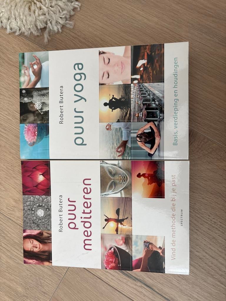 Puur Yoga & Puur Mediteren - Robert Butera (2 boeken), Ophalen of Verzenden, Zo goed als nieuw, Meditatie of Yoga, Instructieboek