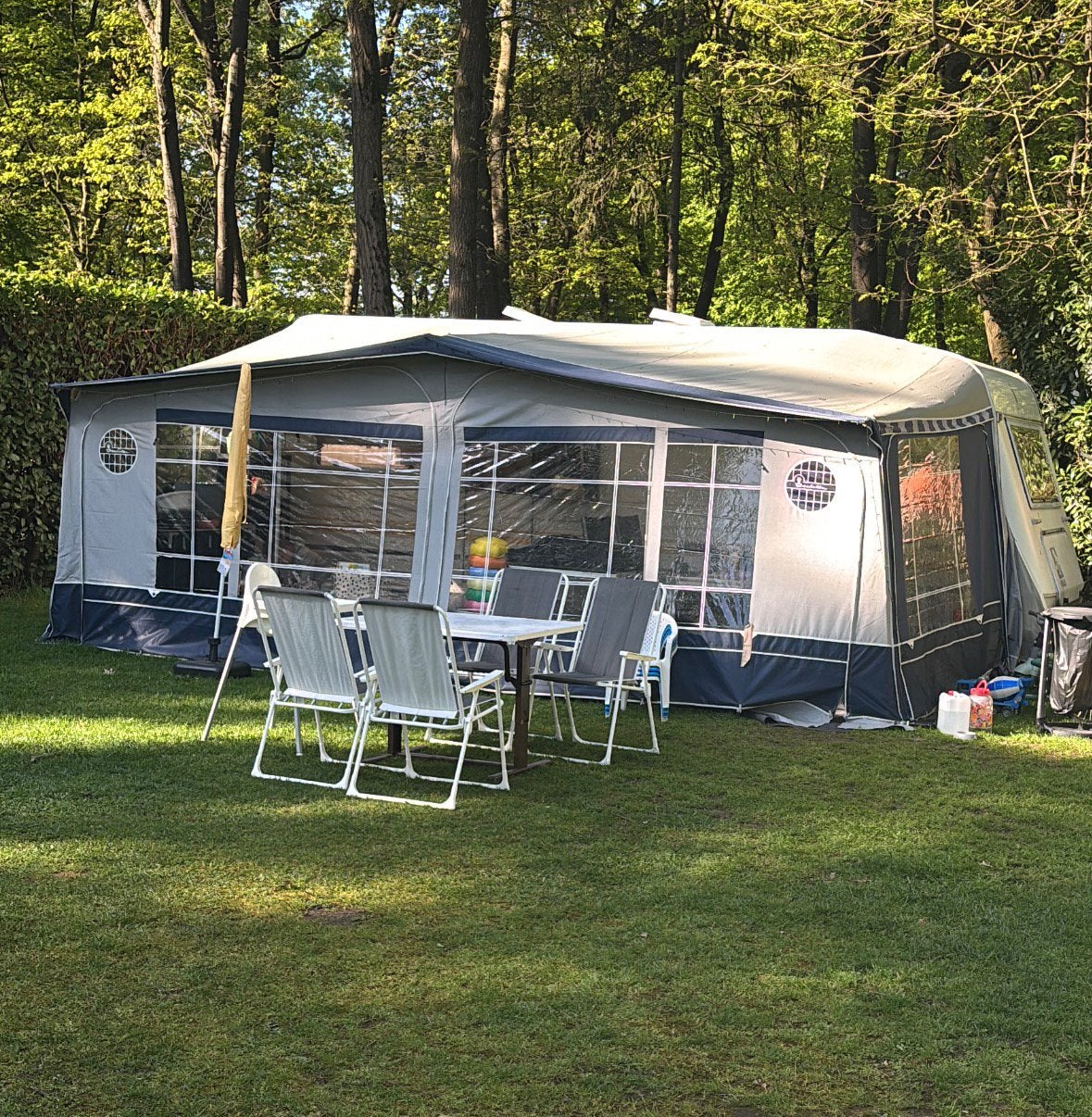 Isabella voortent Capri Lux inclusief frame, Caravans en Kamperen, Ophalen