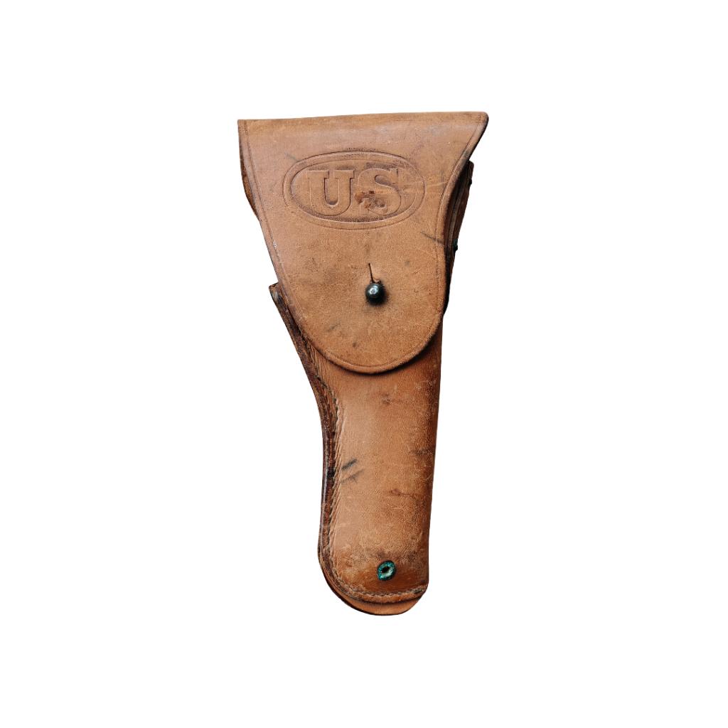 WWII US Colt Pistol Holster, Ophalen, Amerika, Embleem of Badge