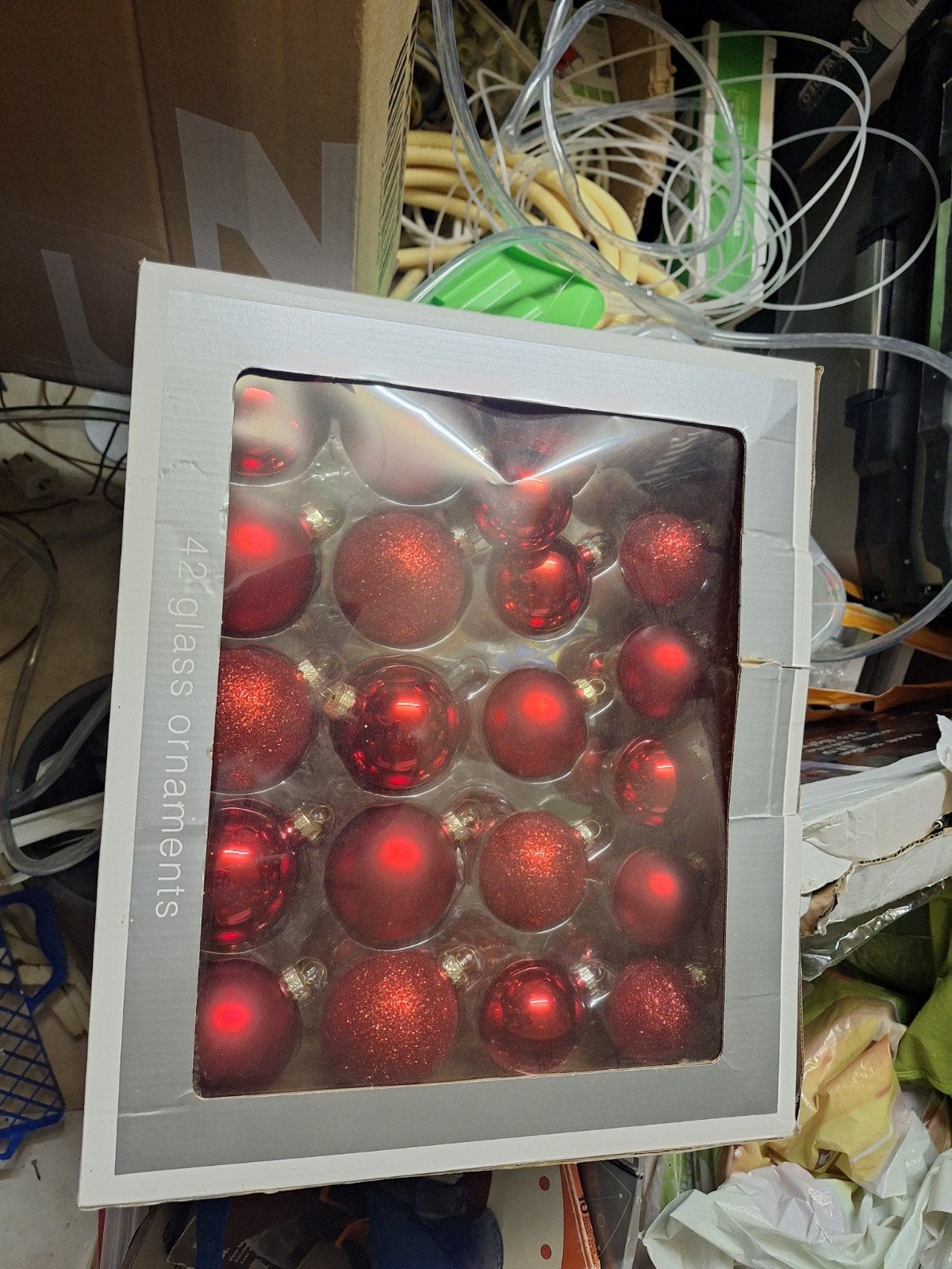 42 rode kerstballen, Diversen, Ophalen, Nieuw