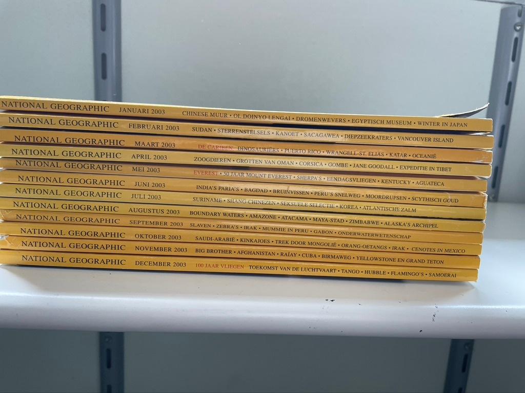 National Geographic Magazine jaargang 2003, Boeken, Ophalen of Verzenden, Zo goed als nieuw, Wetenschap en Natuur
