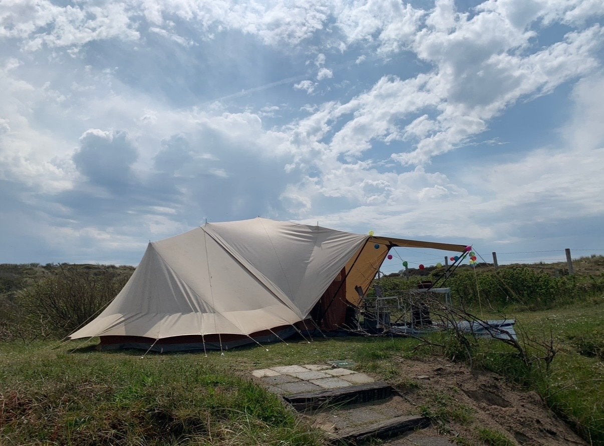 De Waard Zeearend tent - Ruime en stevige gezinstent, Caravans en Kamperen, Ophalen, Gebruikt, Tot en met 6