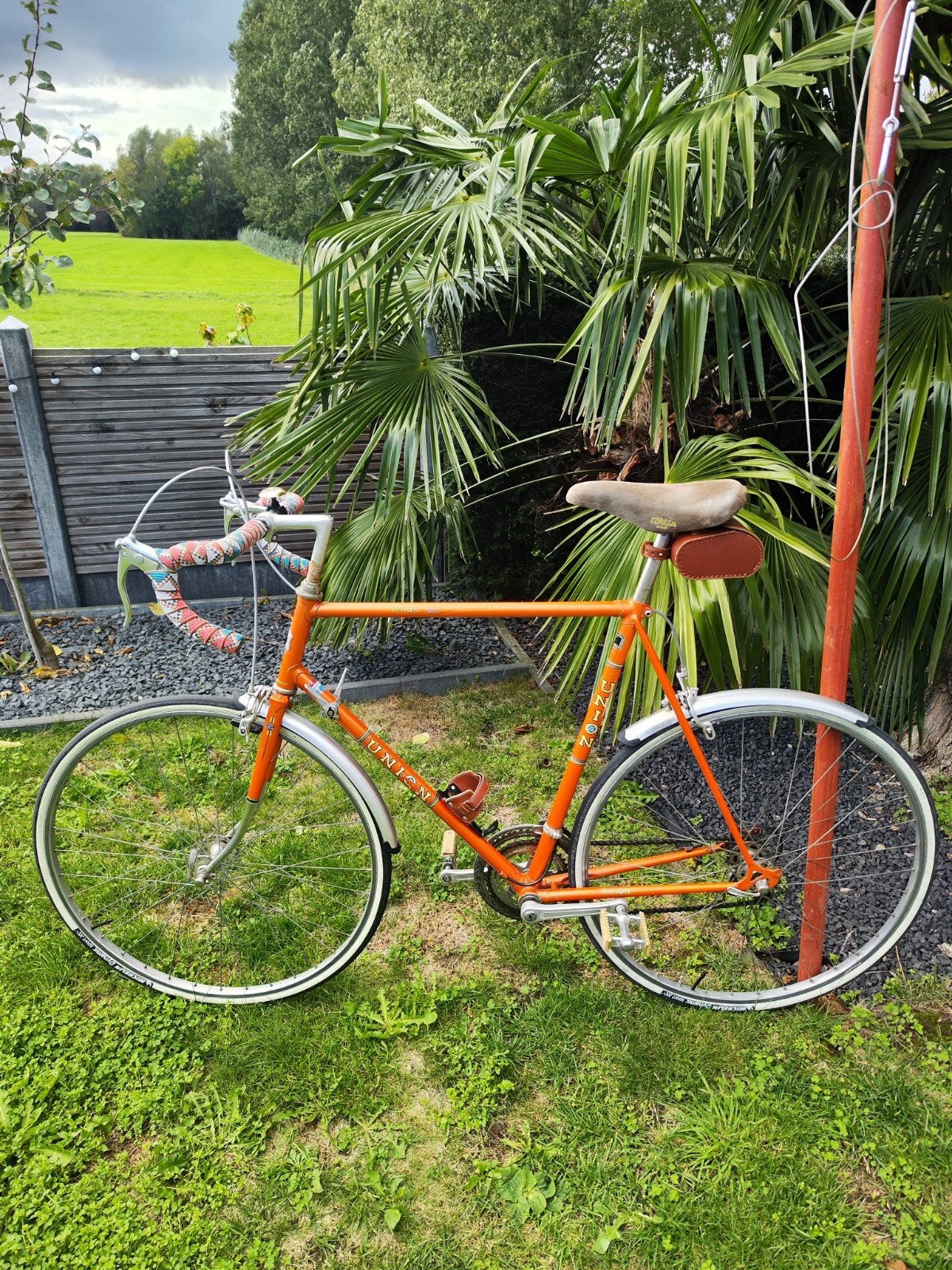Union Sakai racefiets - Vintage met extra onderdelen, Minder dan 10 versnellingen, Gebruikt, Velgrem, 61 tot 65 cm