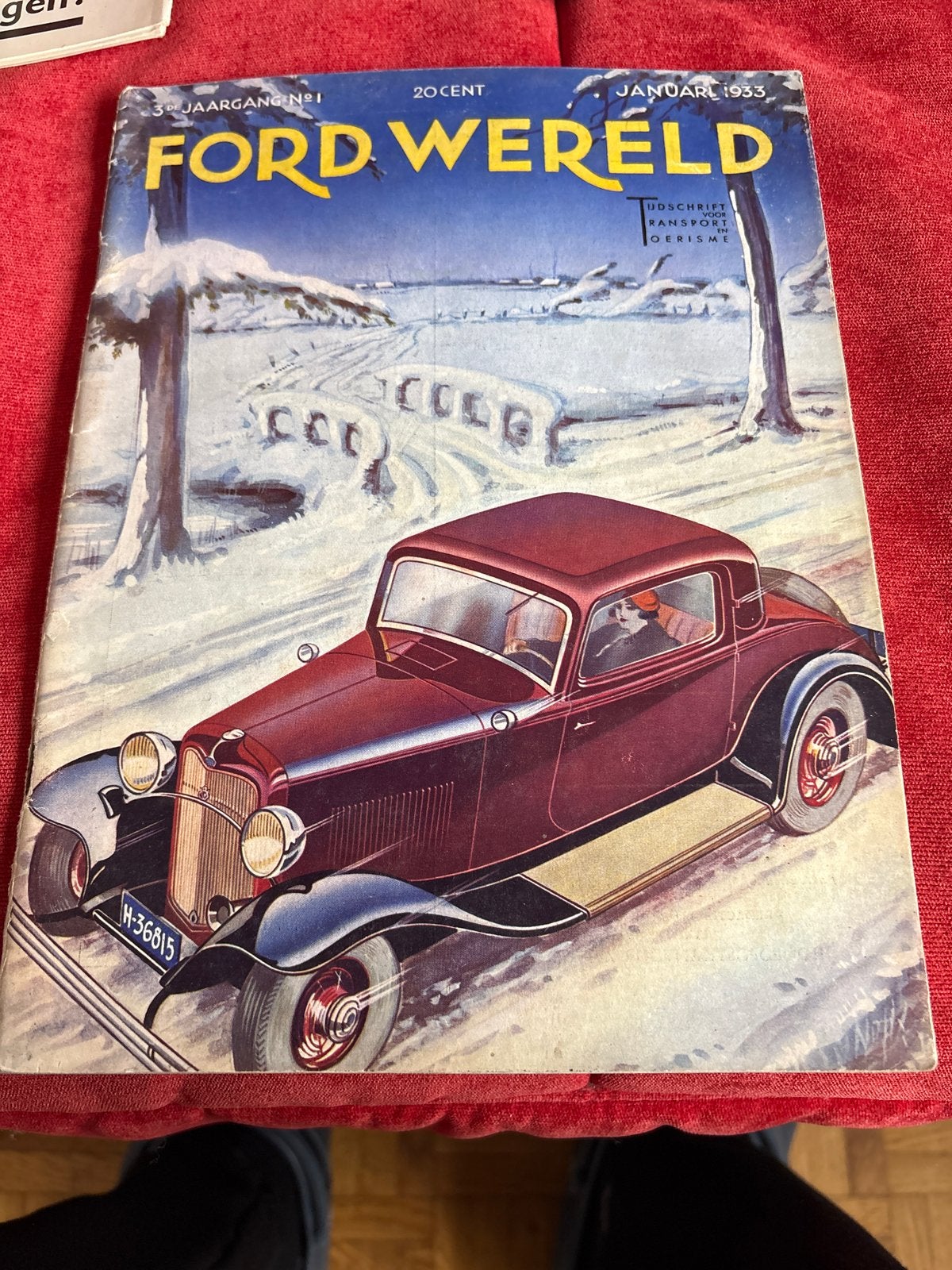 Ford Wereld Tijdschrift Januari 1933 - Zeldzaam Auto Magazin, Boeken, Ophalen of Verzenden, Gelezen, Ford