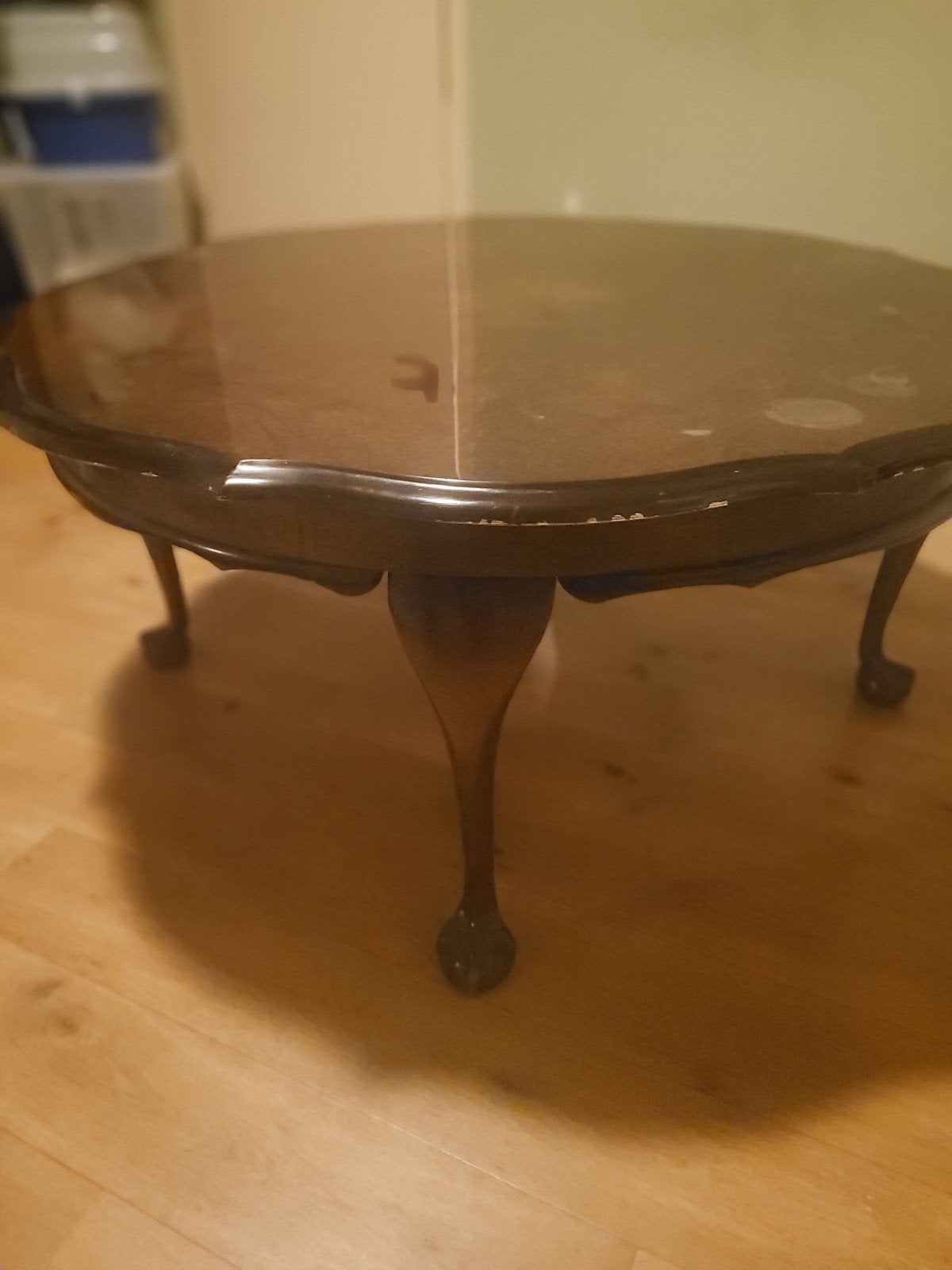 salontafel Queen Ann model, Ophalen, Gebruikt, Rond, Queen ann