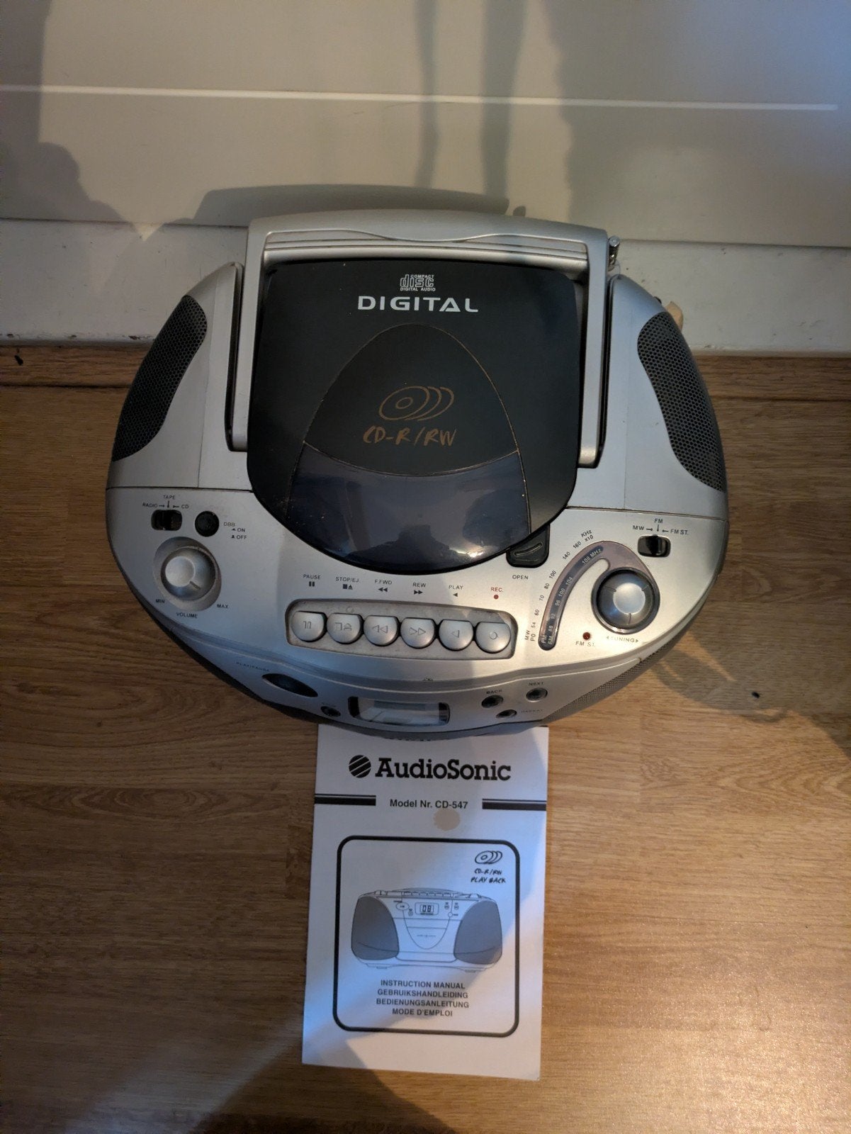 Draagbare radio-/cd-/-cassettespeler, Ophalen, Gebruikt