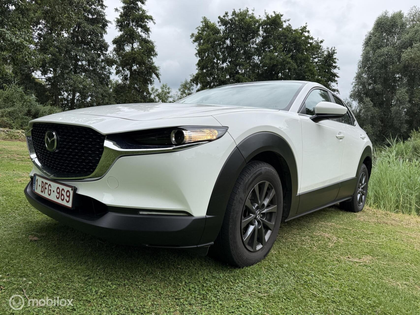 Mazda CX-30 2.5 mild Hybrid 2025 schade € 17.950,--, Auto diversen, Wit, Handgeschakeld, Hybride Elektrisch/Benzine, Mazda