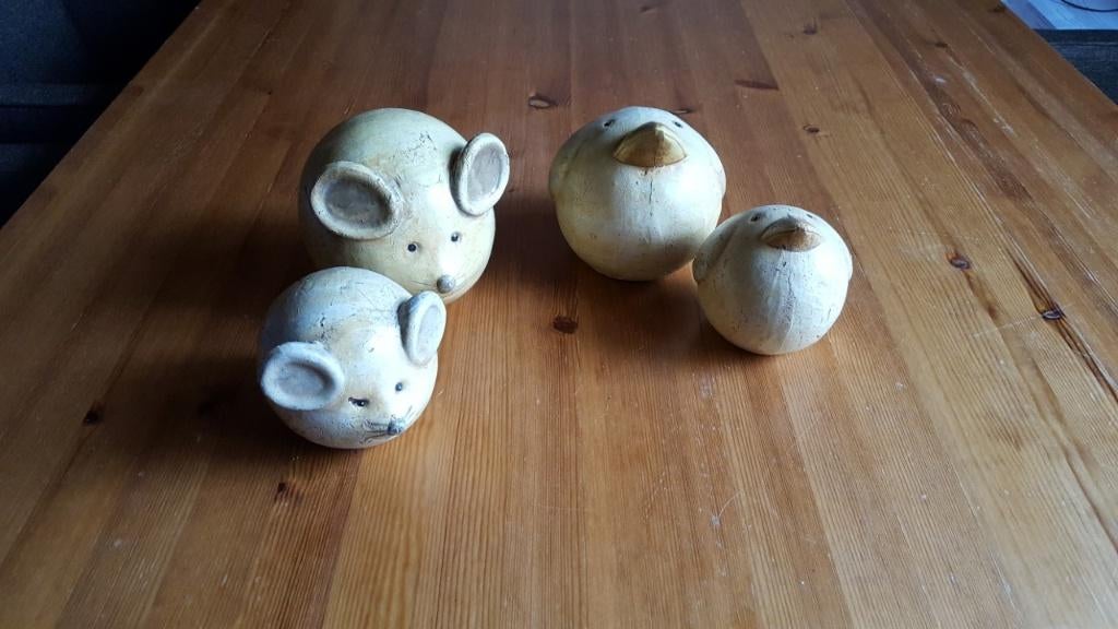 Beeld Eend en Muis, Verzamelen, Beelden en Beeldjes, Ophalen of Verzenden, Zo goed als nieuw, Dier