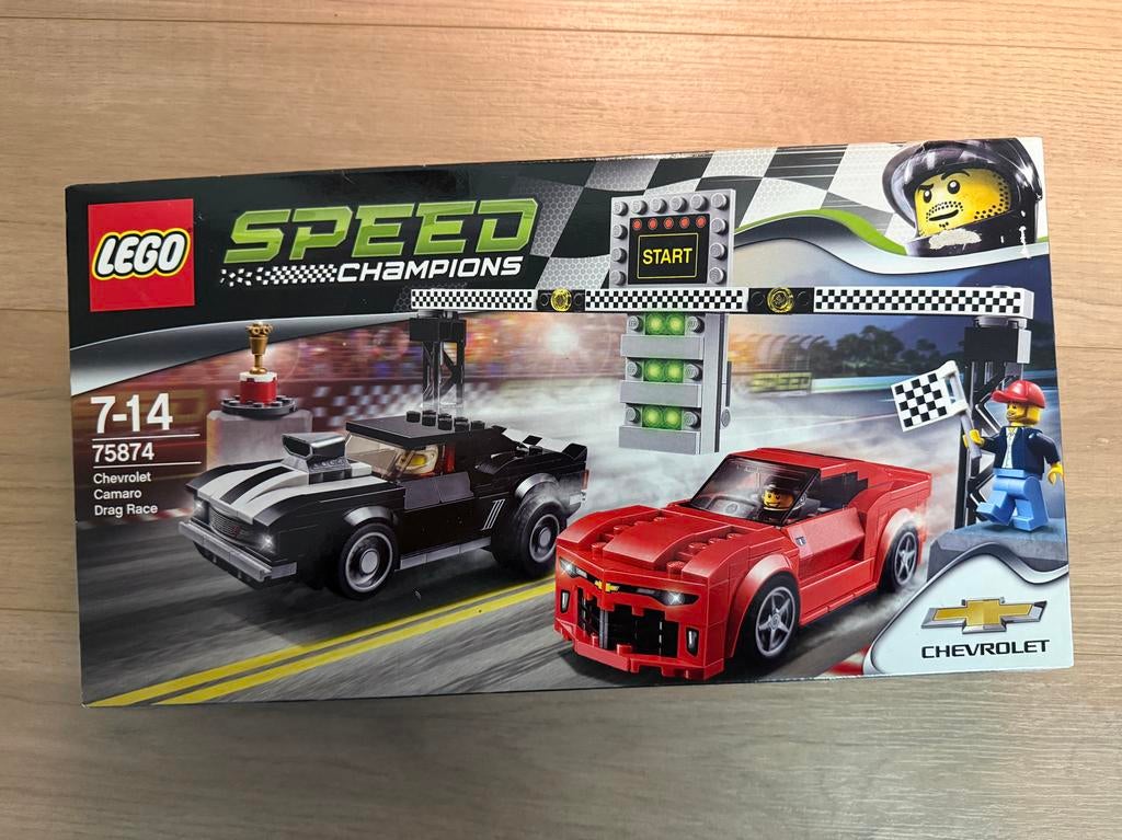 LEGO Speed Champions 75874 Chevrolet Camaro Drag Race, Kinderen en Baby's, Speelgoed | Duplo en Lego, Nieuw, Lego, Complete set
