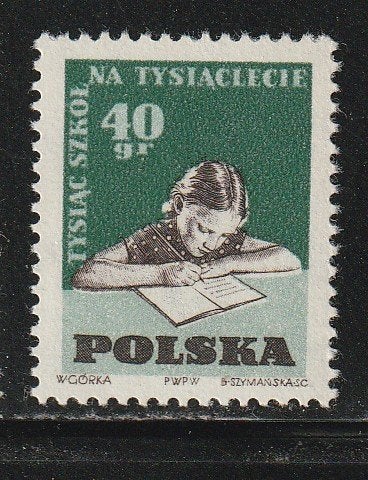 Polen 1959 - School in Polen, Ophalen, Polen, Postfris