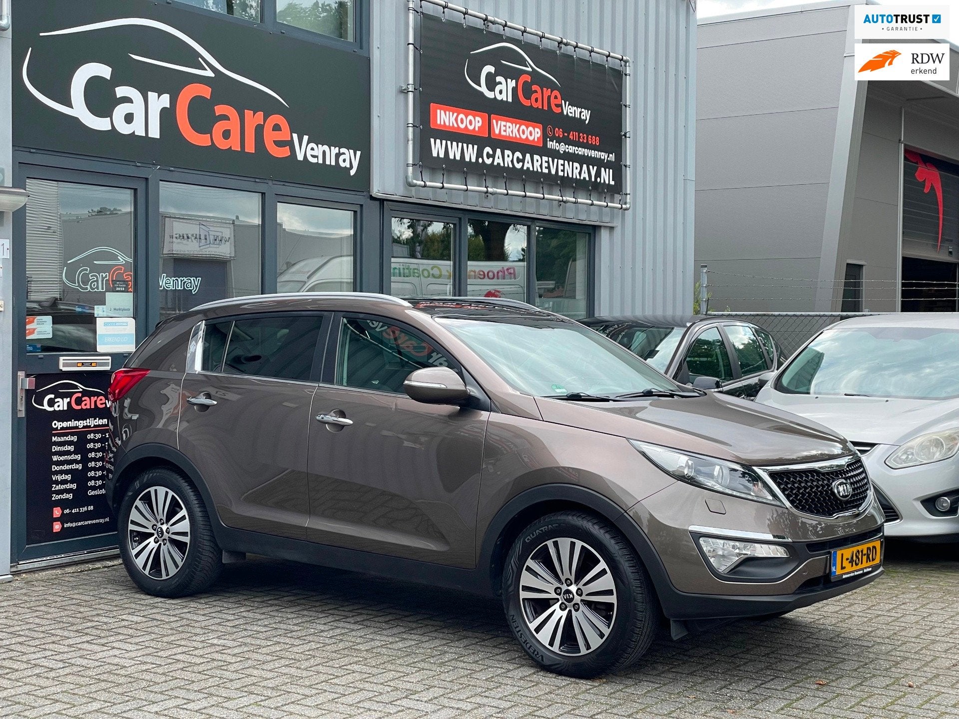Kia Sportage 2.0 ExecutiveLine APK07-2027 AIRCO AUTOMAAT PAN, Gebruikt, Zwart, 4 cilinders, Bruin
