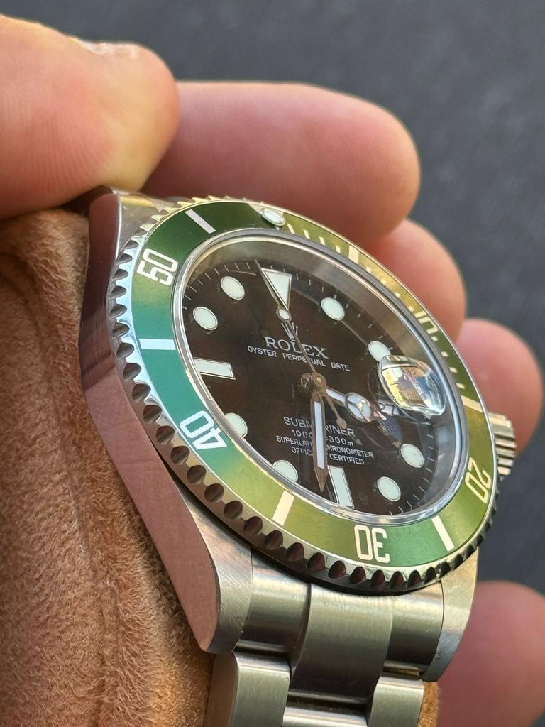Rolex Submariner’ 116610LV AKA KERMIT- Zo goed als nieuw, Sieraden, Tassen en Uiterlijk, Horloges | Heren, Polshorloge, Ophalen of Verzenden