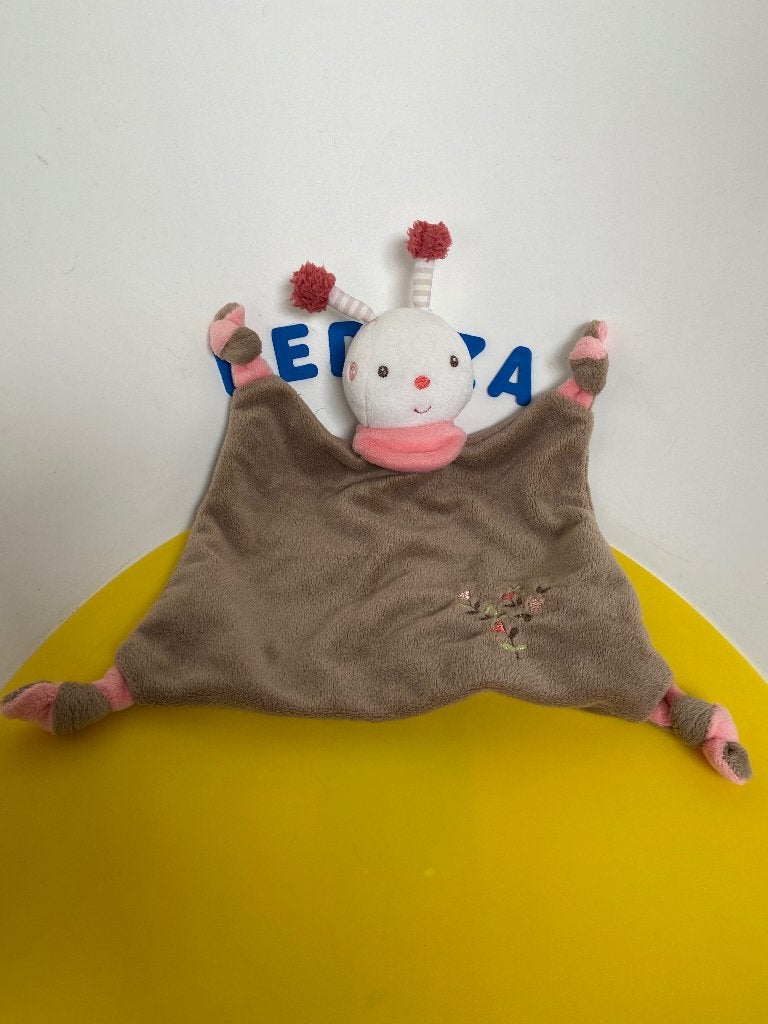 K3889 C&A Baby club doekje bruin vlinder, Ophalen of Verzenden, Gebruikt, Overige typen