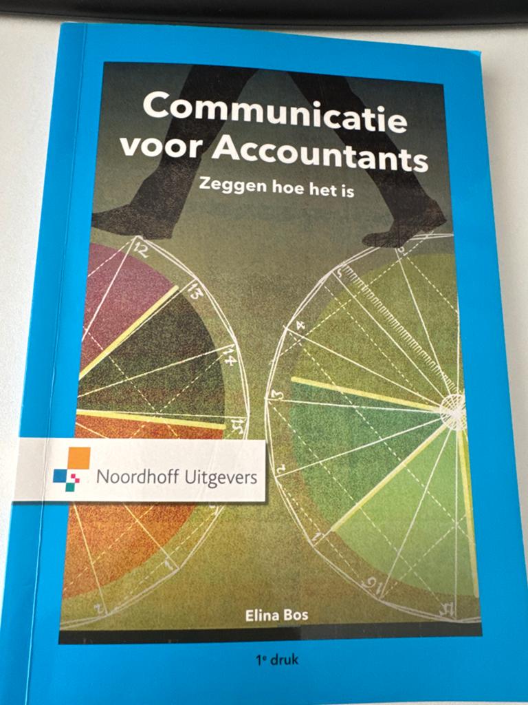 Communicatie voor Accountants - Elina Bos (1e druk), Ophalen of Verzenden, Gamma, Zo goed als nieuw, HBO