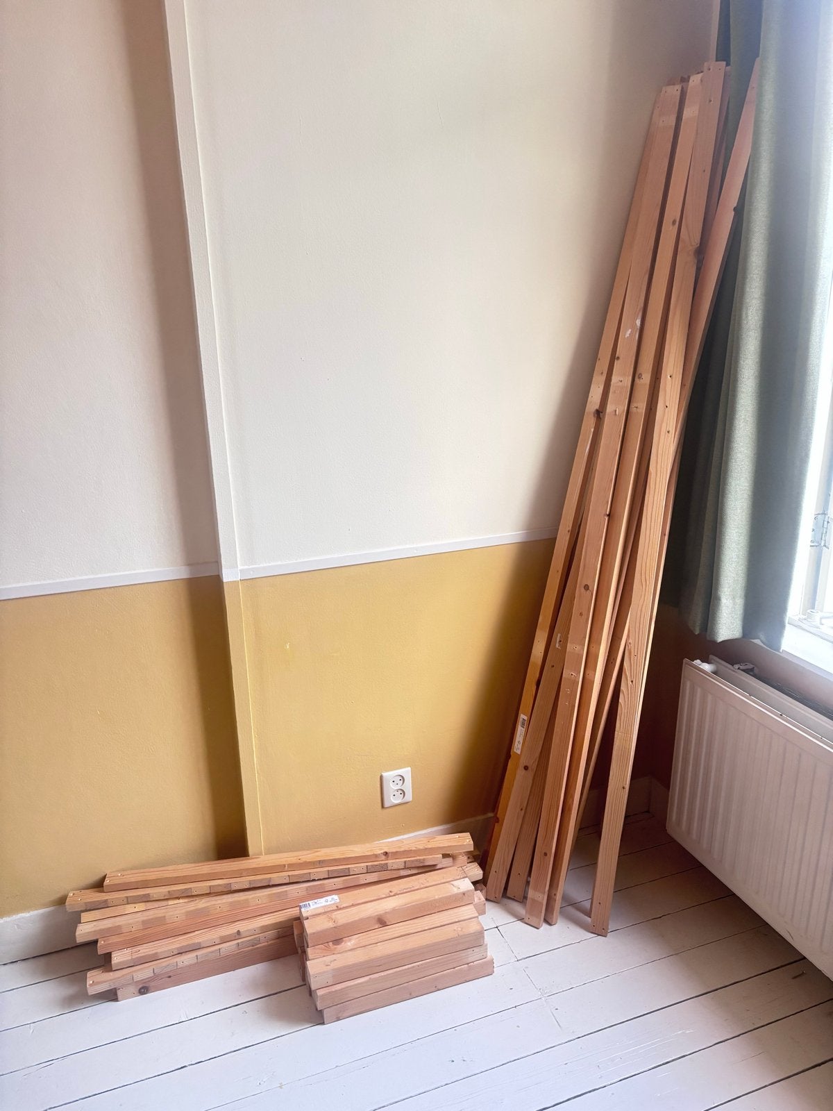 Vuren houten latten - diverse maten (totaal 50 stuks), Ophalen, Gebruikt, 90 cm, Overige kleuren