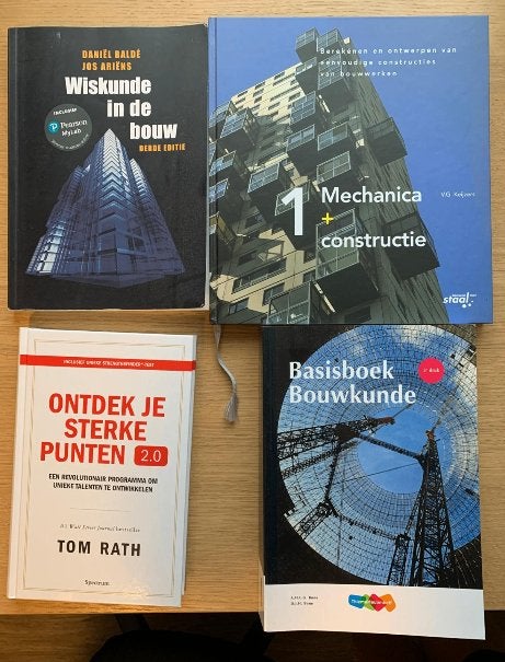 Studieboeken HBO Bouwkunde 1e jaar, Diverse auteurs, Zo goed als nieuw, Beta, HBO