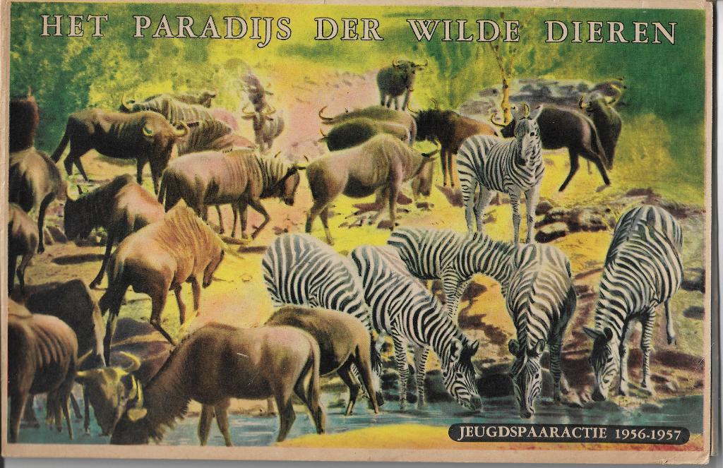 Boerenleenbank-jeugdspaaractie 1956-wilde dieren, Ophalen of Verzenden, Zo goed als nieuw