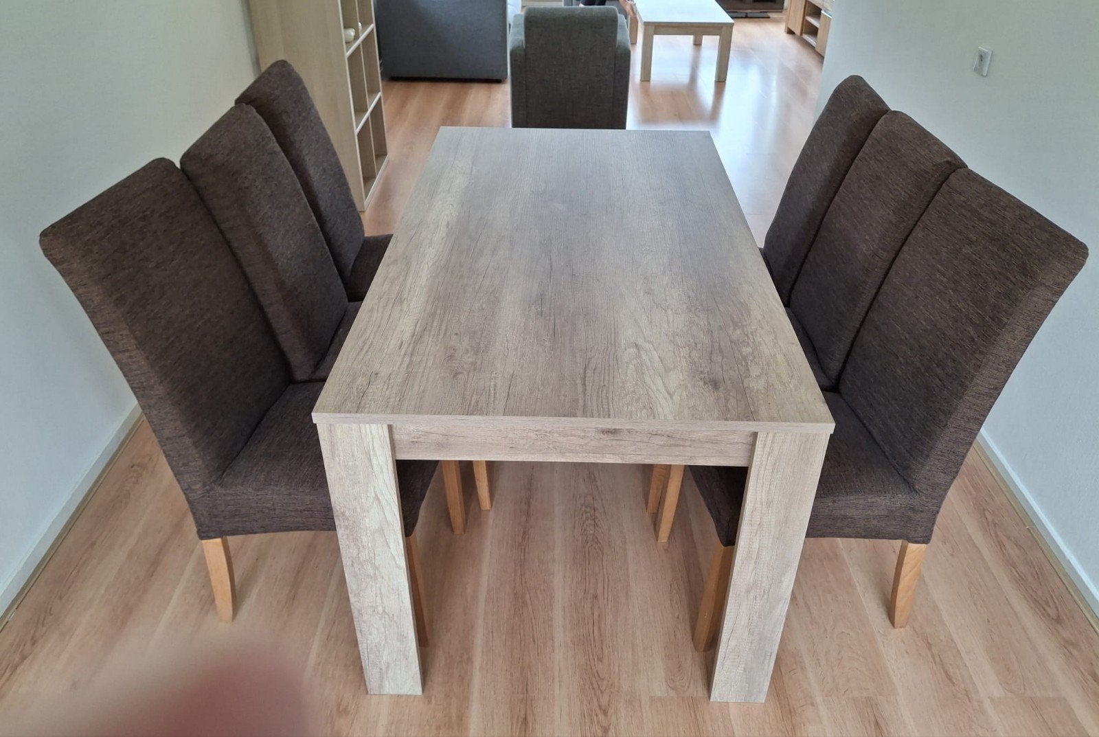 Moderne eetkamertafel eettafel evt met 6 stoelen, Ophalen