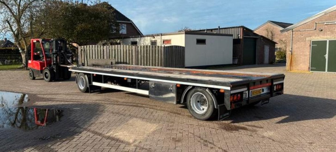 Dieplader voor containers en machines - 20.000 kg laadvermog, Auto diversen, Aanhangers en Bagagewagens, Ophalen, Gebruikt