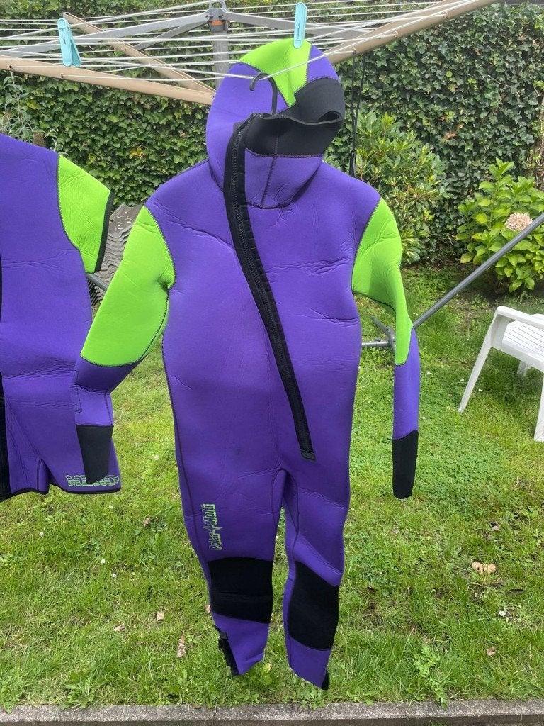 Mero duikpak tweedelig maat 56, 6,5mm dik, Watersport en Boten, Watersportkleding, Wetsuit, Gebruikt, Ophalen of Verzenden, Dame of Heer