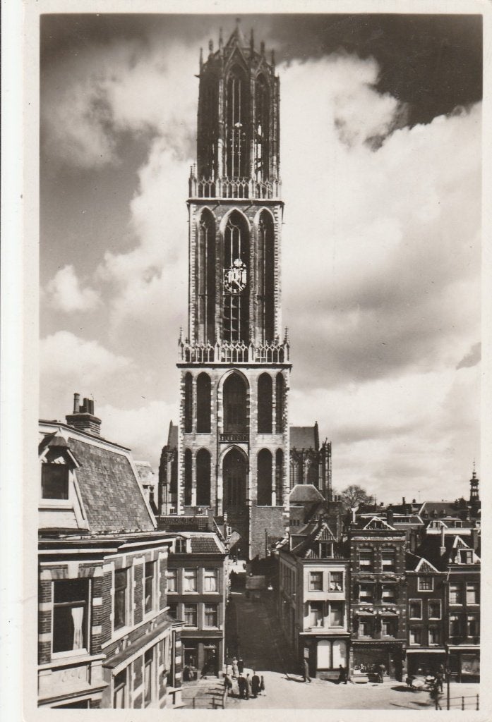 utrecht- dom vanaf zadelstraat, Ophalen of Verzenden, Voor 1920, Utrecht