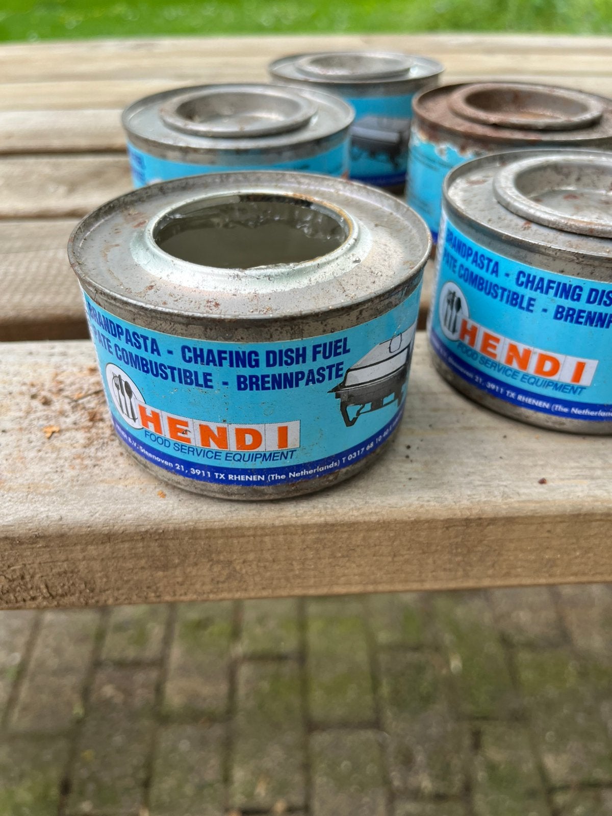 9 potjes brandpasta voor warm houden gerchten, Ophalen of Verzenden, Nieuw