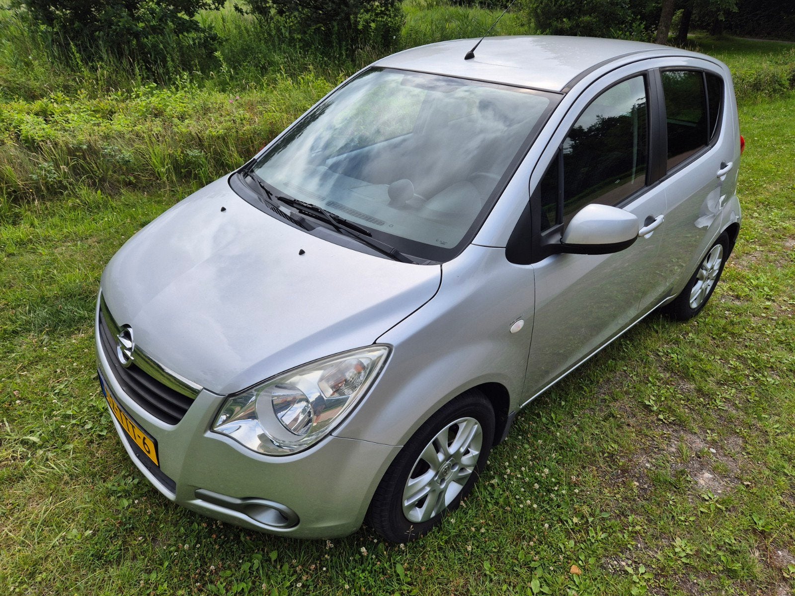 Opel Agila 1.2 16V AUT 2012 Grijs, Auto's, Opel, Particulier, Agila, ABS, Airbags, Airconditioning, Centrale vergrendeling, Lichtmetalen velgen