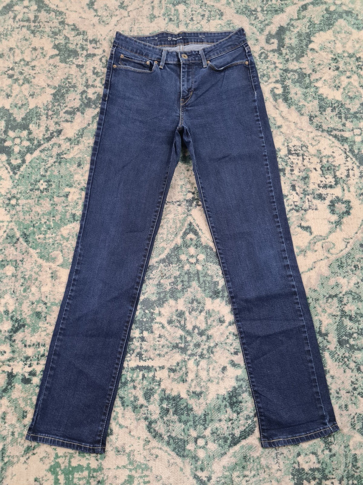 Levi’s curve modern rise straight fit W27 L30 Tulsi2730, Blauw, Ophalen of Verzenden, Zo goed als nieuw, W27 (confectie 34) of kleiner