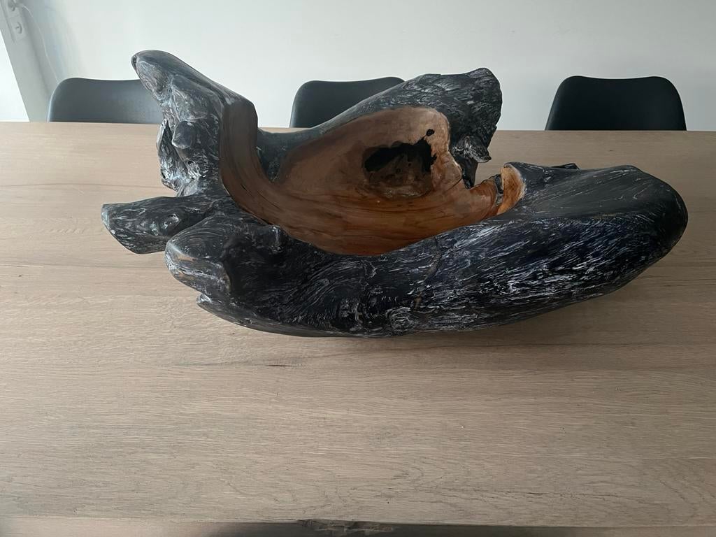 Stenen schaal, Verzamelen, Beelden en Beeldjes, Ophalen, Zo goed als nieuw
