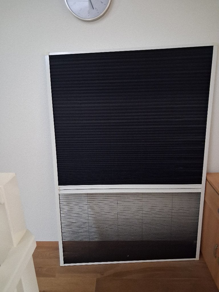 duo plissehor, Doe-het-zelf en Verbouw, Deuren en Horren, Gebruikt, Overige typen, Minder dan 200 cm, 100 tot 120 cm, Metaal, Ophalen