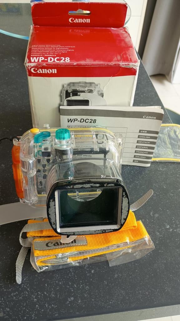 Canon onderwaterhuis WP-DC28 voor G10 camera, Audio, Tv en Foto, Fotografie | Onderwatercamera's, Gebruikt, Onderwaterhuis, 10 t/m 40 meter