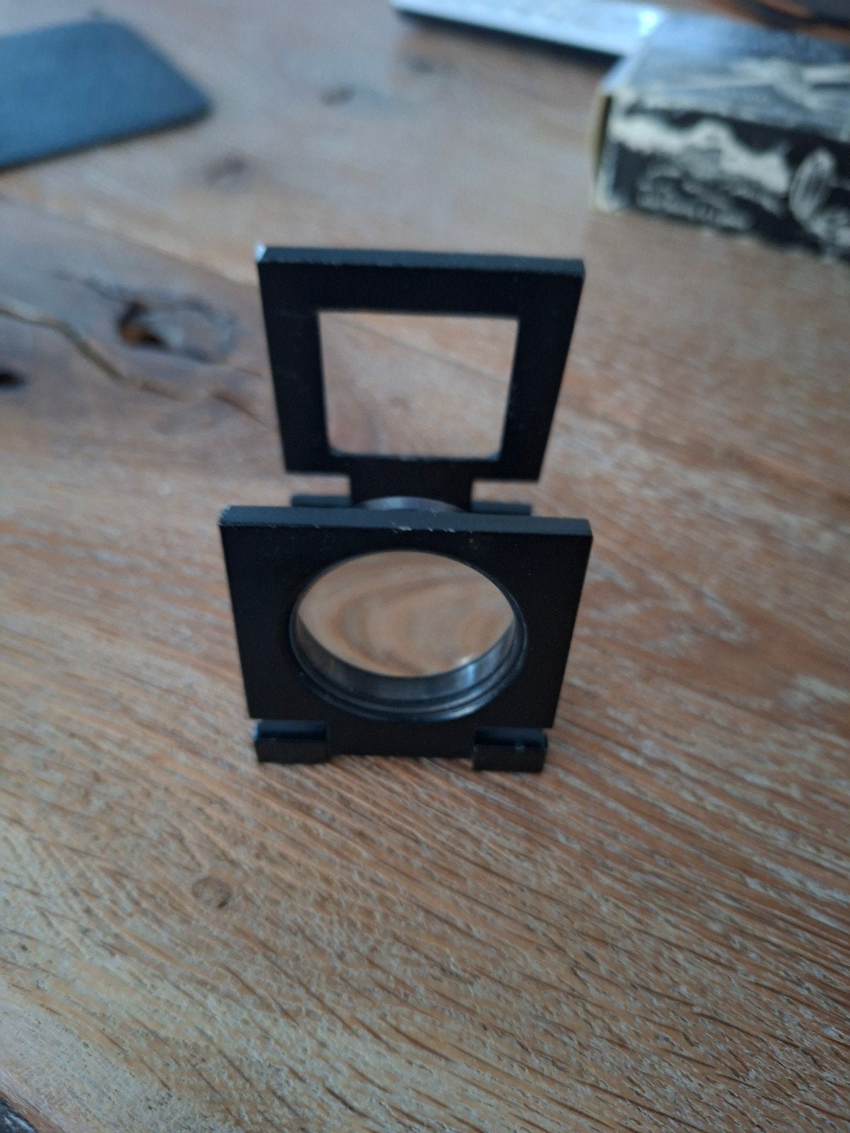 Opvouwbaar vergrootglas met schaalverdeling, Hobby en Vrije tijd, Vergrootglazen, Loepen en Loeplampen, Ophalen, Gebruikt, Vergrootglas of Loep
