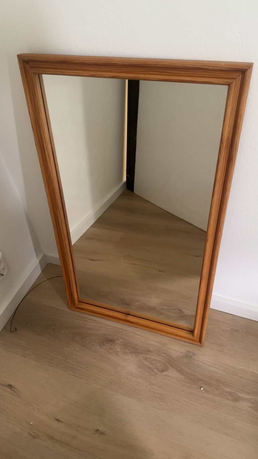 Houten spiegel 100x60cm, Huis en Inrichting, Ophalen, Gebruikt, 100 tot 150 cm, Rechthoekig
