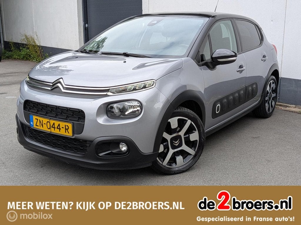 Citroen C3 1.2 PureTech Shine 110PK Apple Carpay Android, Auto's, Citroën, Bedrijf, Te koop, C3, ABS, Achteruitrijcamera, Airbags