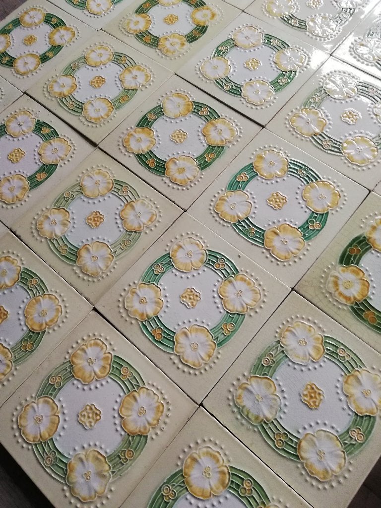 76x92cm art nouveau / jugendstil wandtegels (30+4)