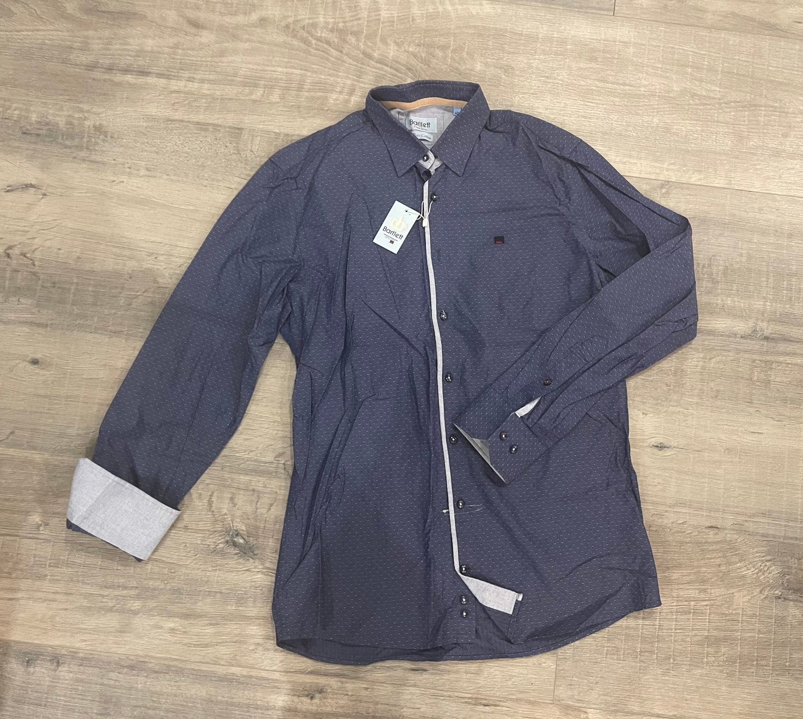 Bartlett overhemd maat 40 nieuw, Kleding | Heren, Overhemden, Ophalen of Verzenden, Zo goed als nieuw, Blauw, Halswijdte 39/40 (M)