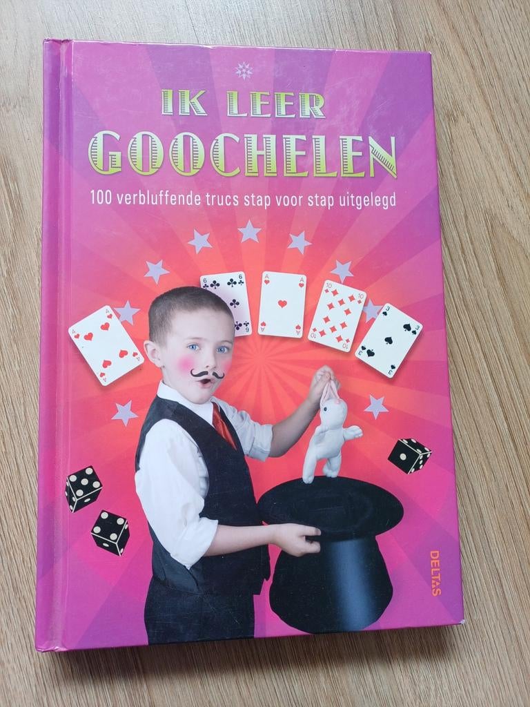 Goochelboek voor kinderen,100 trucs stap voor stap uitgelegd, Boeken, Hobby en Vrije tijd, Onbekend, Ophalen of Verzenden, Zo goed als nieuw