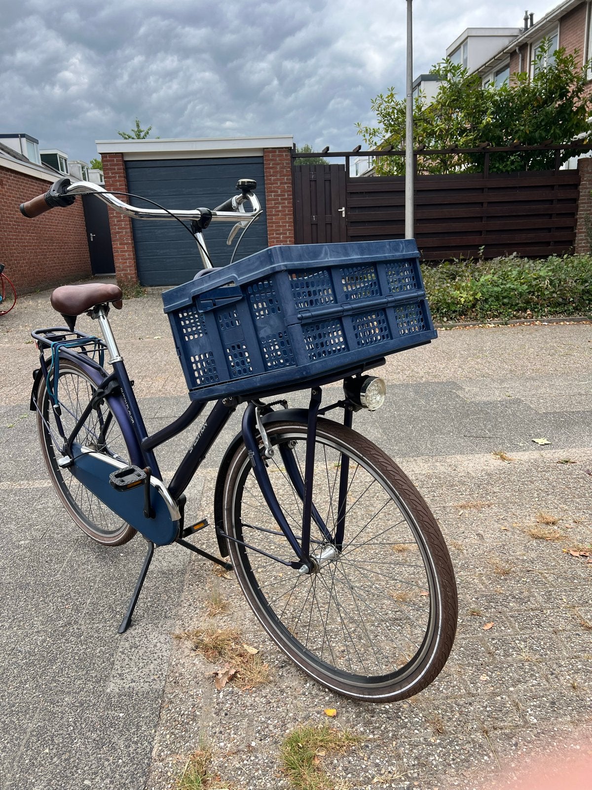 Damesfiets met krat en 3 versnellingen, Terugtraprem, Versnellingen, Ophalen, Overige merken