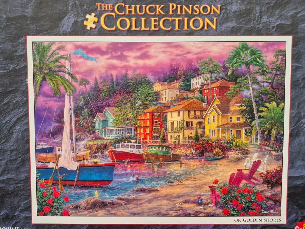 Leuke nostalgische puzzel 1000 stukjes , Chuck Pinson, Ophalen of Verzenden, 500 t/m 1500 stukjes, Zo goed als nieuw