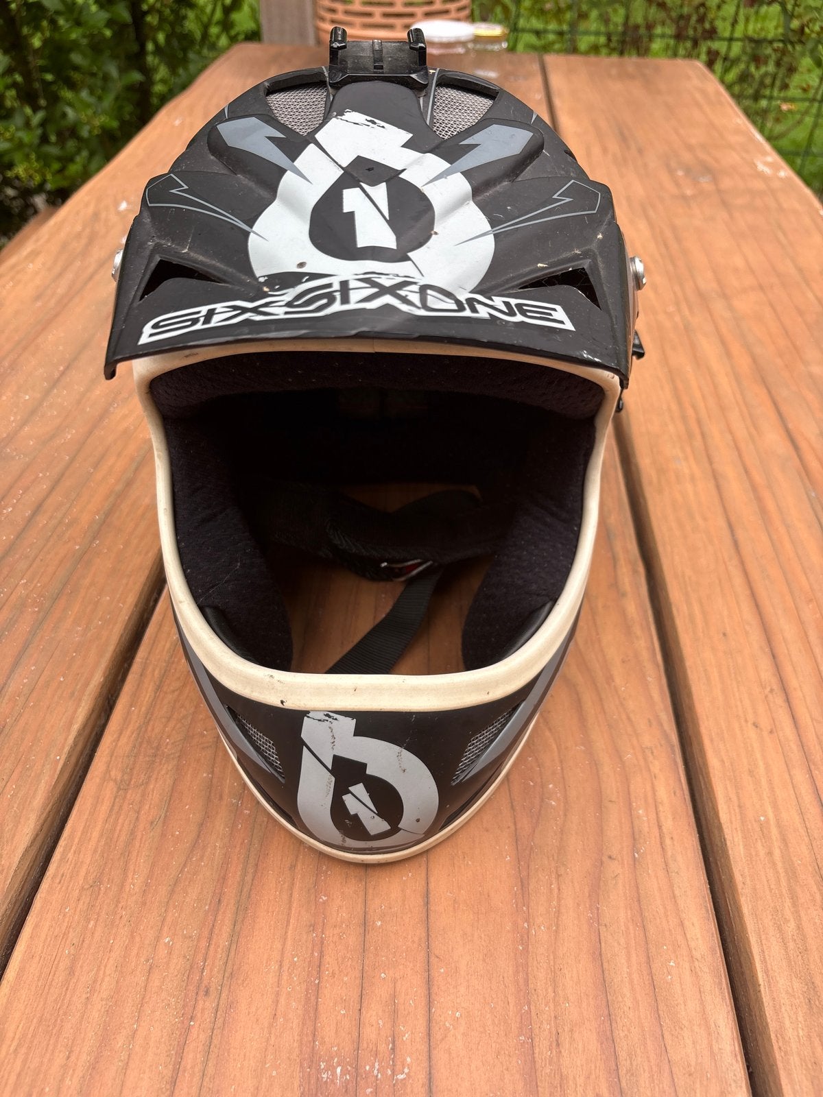 SixSixOne Full-Face Fietshelm - Zwart/Grijs, Ophalen of Verzenden, Gebruikt, Overige maten, Heer of Dame