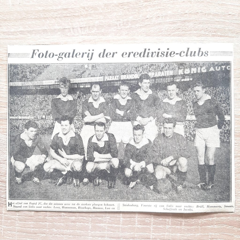 Foto-galerij  der eredivisie-clubs Rapid JC uit 1958, Verzenden, Gebruikt, Roda JC, Poster, Plaatje of Sticker