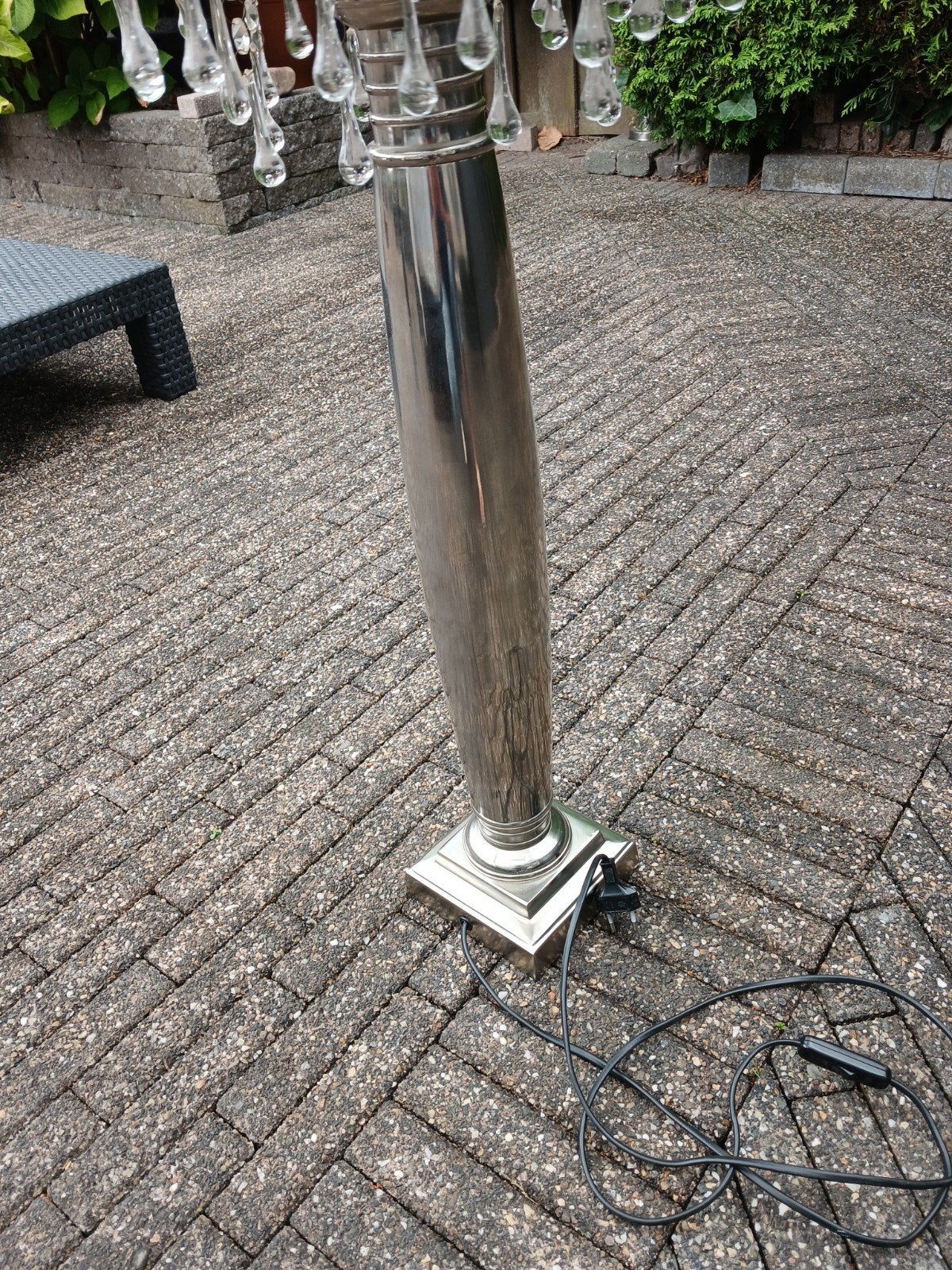 mooie lamp met pegels, komt uit rook vrije omgeving., Ophalen, Zo goed als nieuw, Minder dan 100 cm