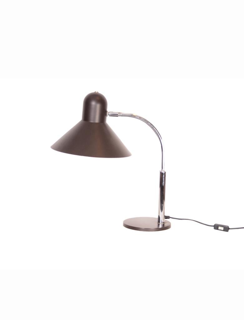 Grote vintage bureaulamp, Huis en Inrichting, Lampen | Tafellampen, Gebruikt, Minder dan 50 cm, Metaal, Ophalen