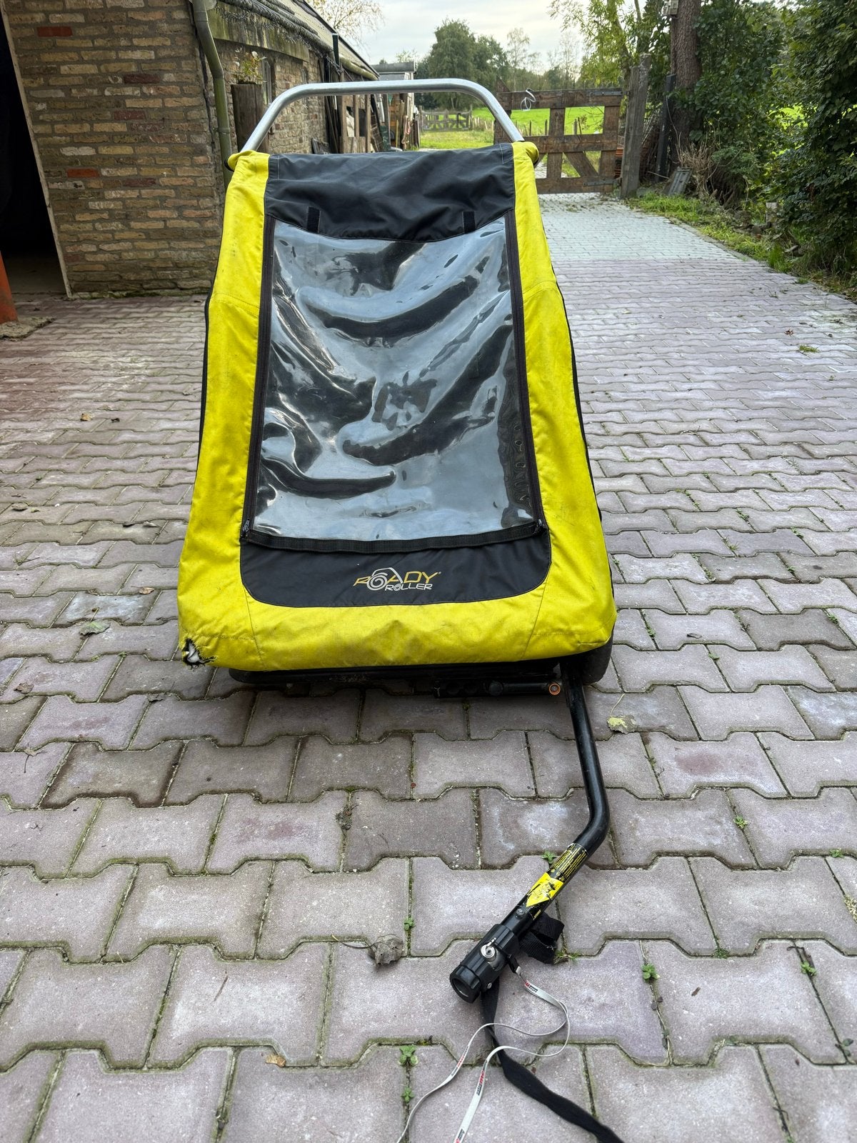 Fietskar voor kinderen - Roaddy (3 adapters inbegrepen), Fietsen en Brommers, Ophalen, Gebruikt, Kinderkar, 40 tot 60 kg