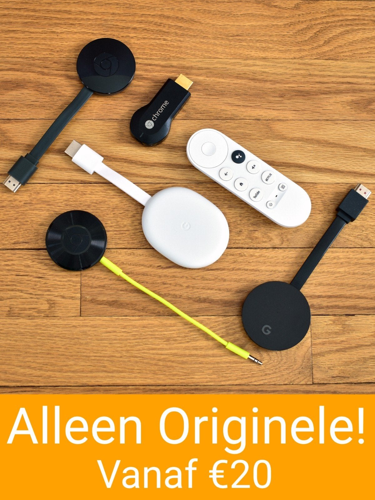 Google Chromecast — V1 – V2 – V3 – HD/4K met Google TV, Ophalen of Verzenden, Zo goed als nieuw, HDMI, Minder dan 500 GB
