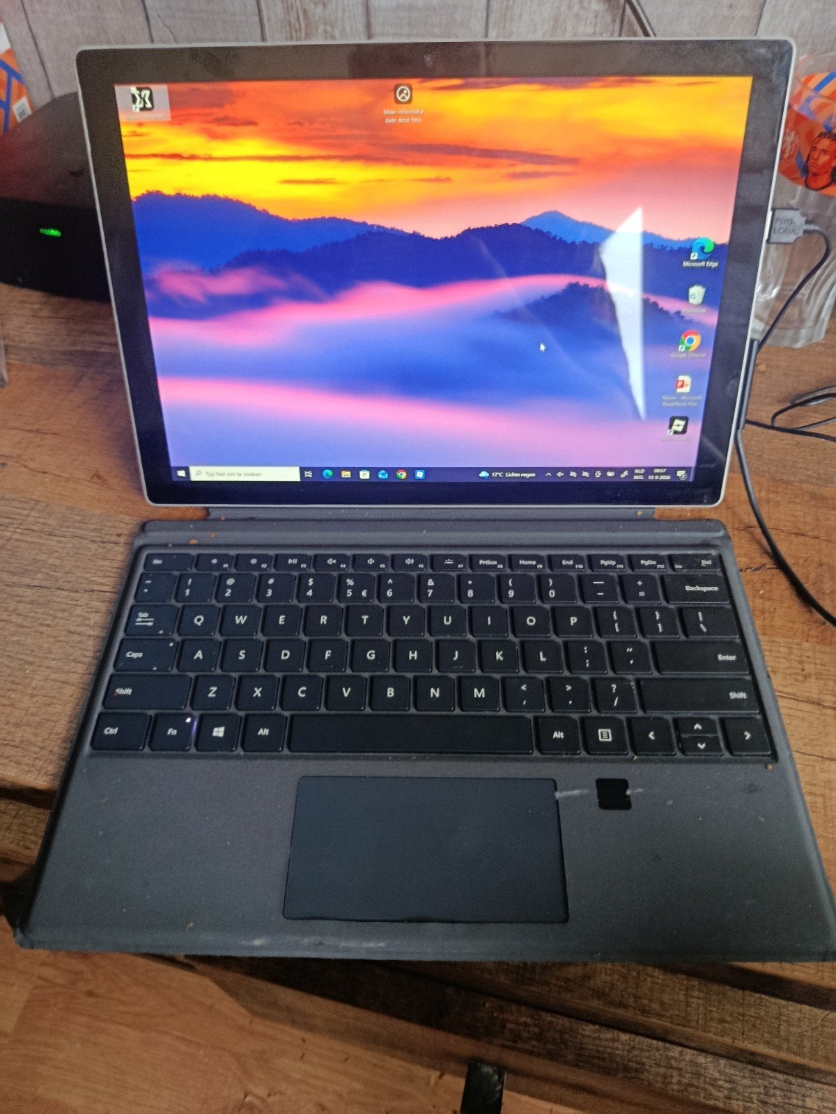 Microsoft Surface Pro 5 i5-7300U 8GB RAM 119GB SSD Win10 Pro, Gebruikt, 2 tot 3 Ghz, Qwerty, 119 GB