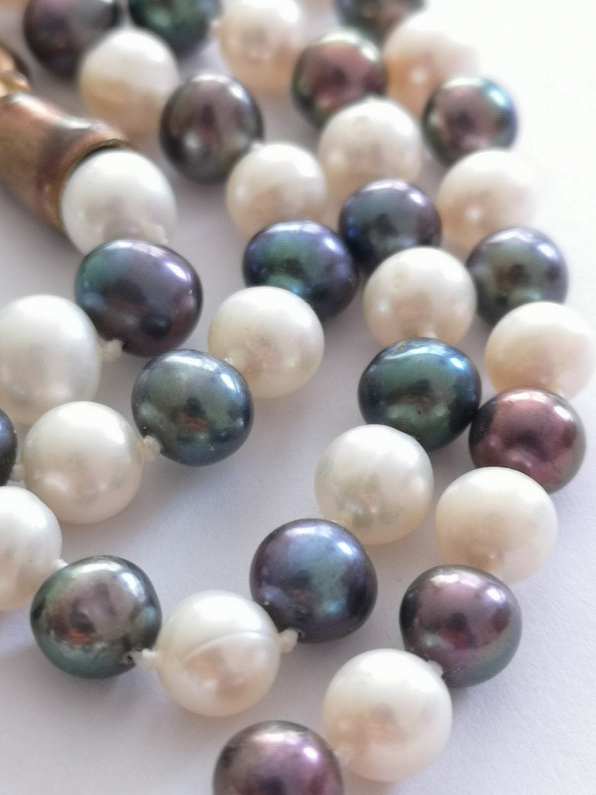 Echte parels ketting met armband, Ophalen of Verzenden, Gebruikt, Steen of Mineraal
