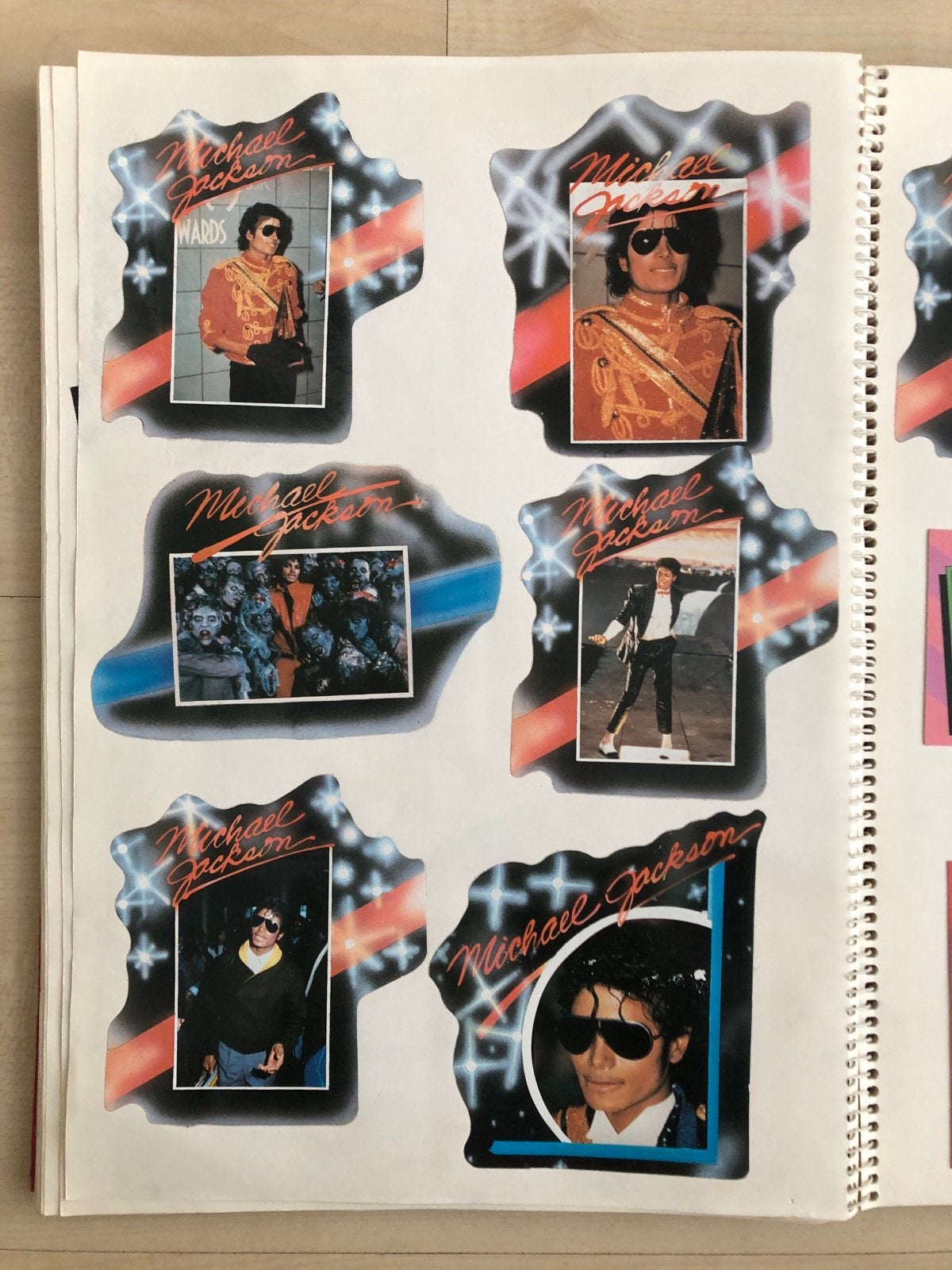 Michael Jackson Plakboek - Jaren '80 Memorabilia, Verzamelen, Ophalen of Verzenden, Gebruikt, Foto of Kaart