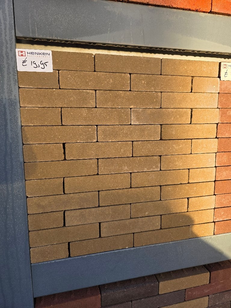 Gele betonklinkers waalformaat – partij à 240 m², Tuin en Terras, Klinkers, Nieuw, Ophalen of Verzenden, 10 m² of meer